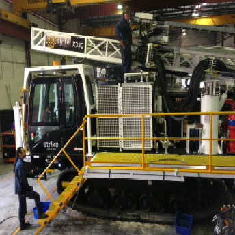 Strike Drilling Second X350 Track Rig nears completion